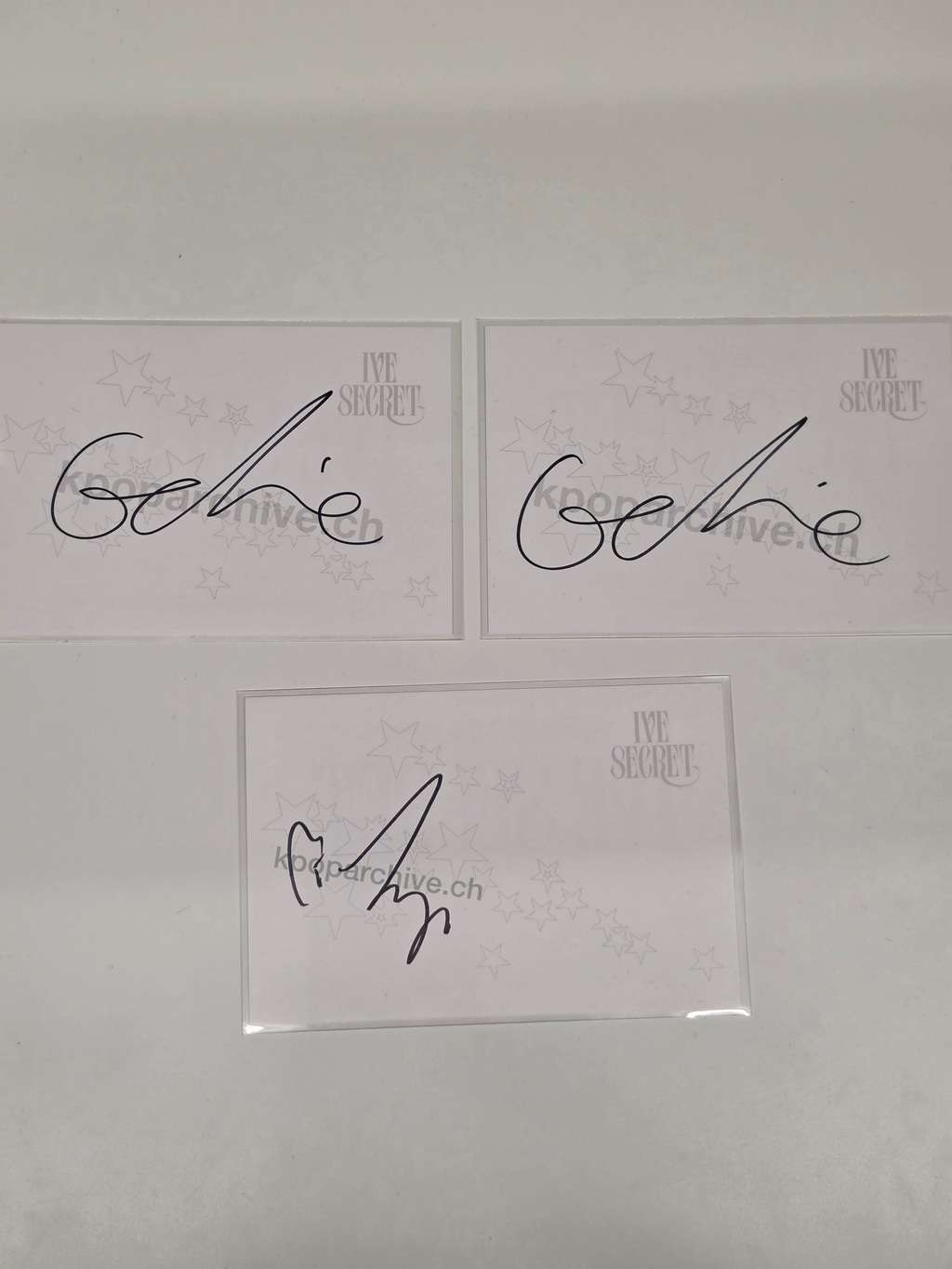 Ive Secret Signed Postcard