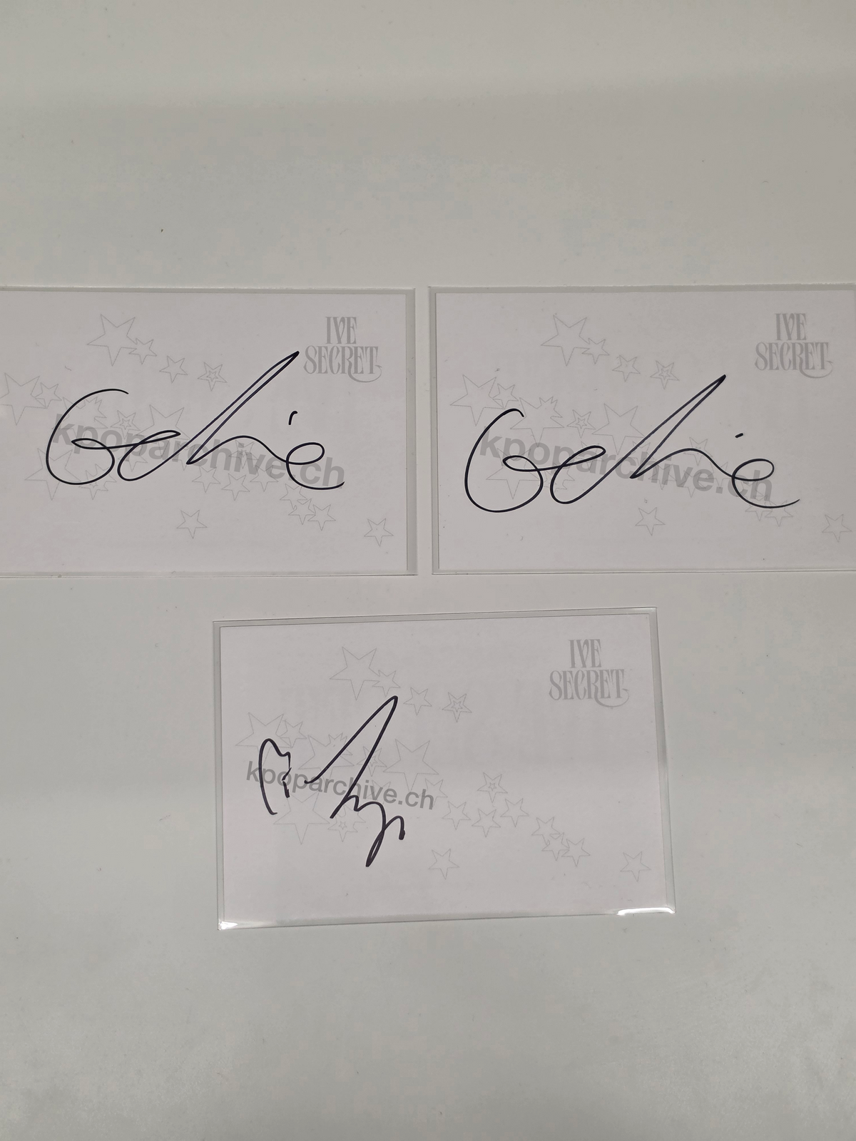 Ive Secret Signed Postcard