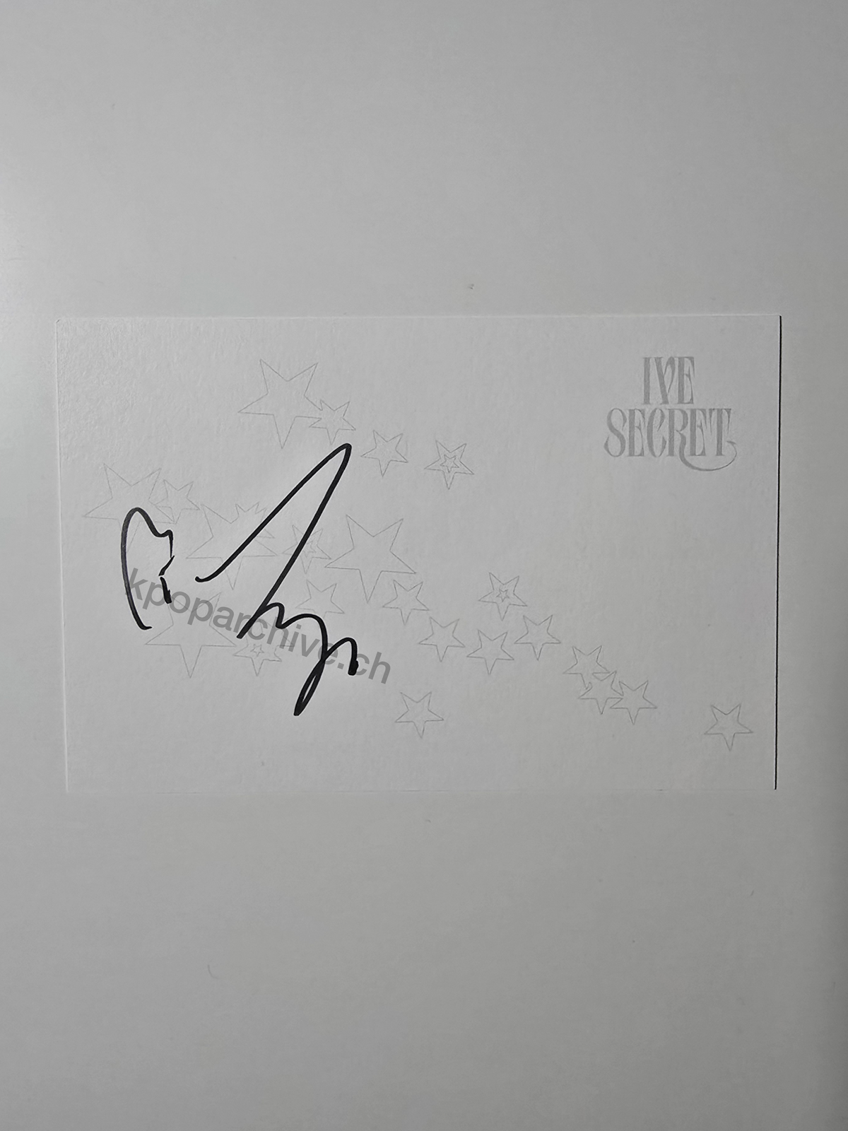 Ive Secret Signed Postcard