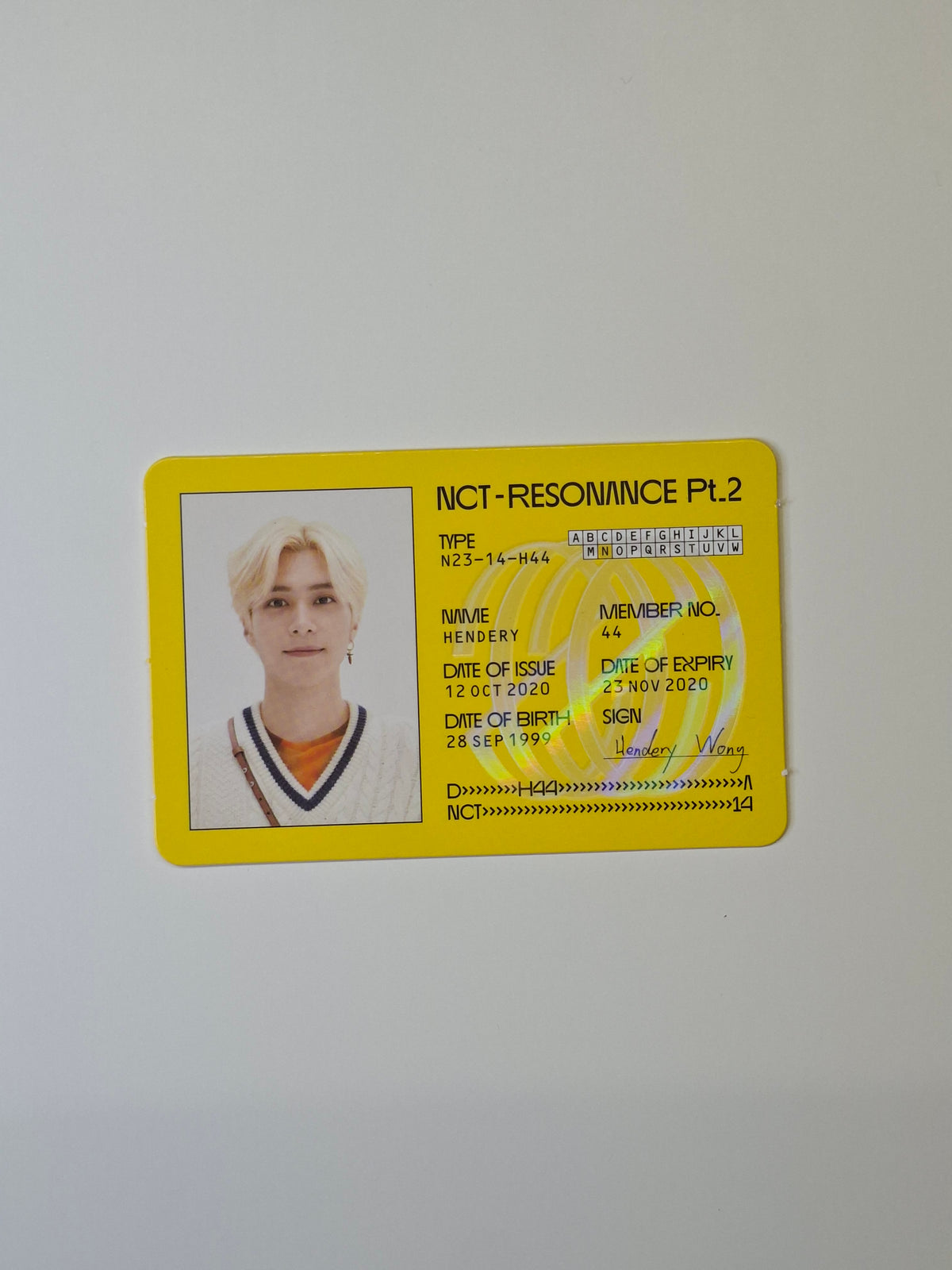 NCT Resonance Pt.2 (Wayv) Album Photocard