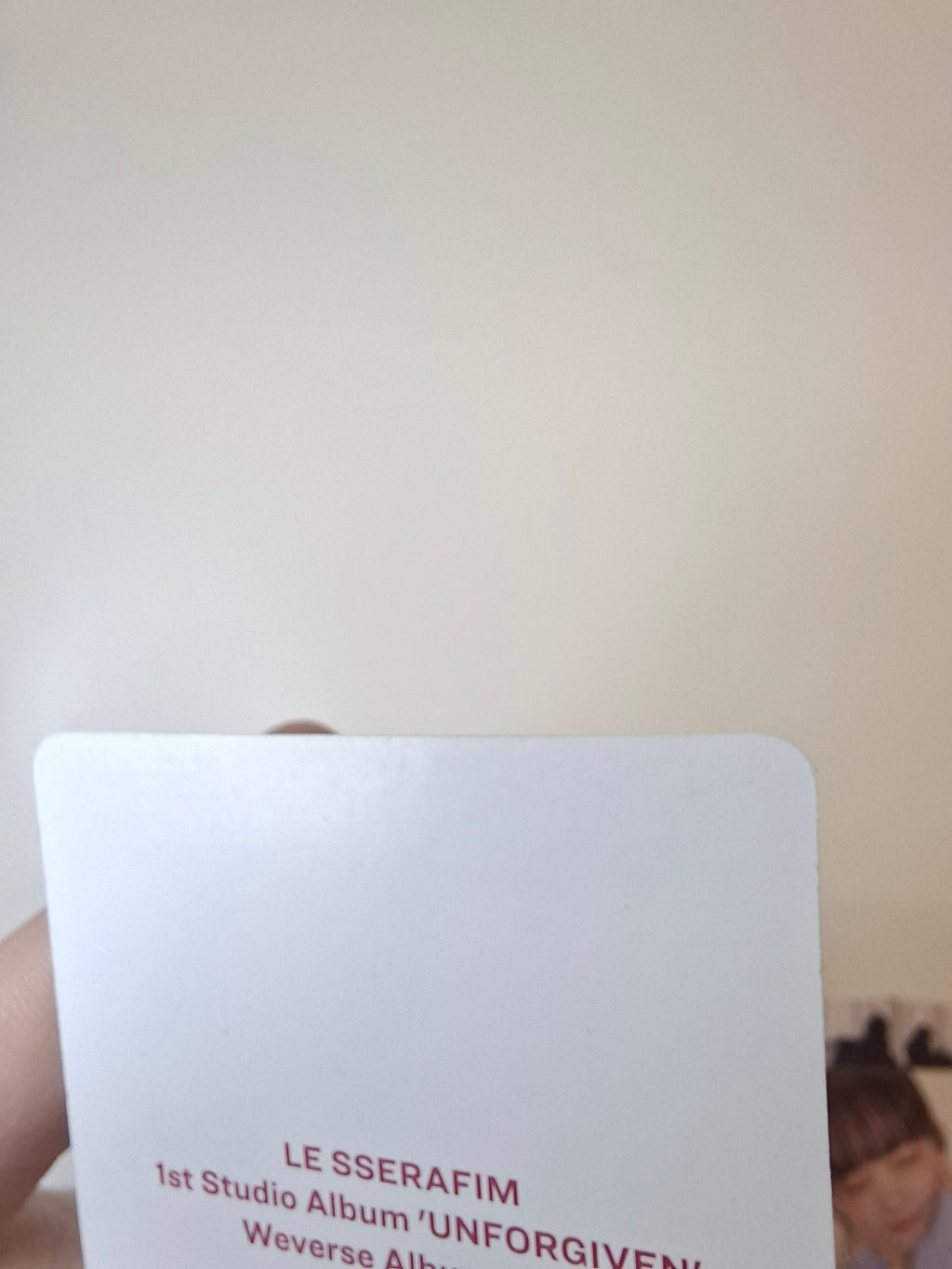 Lesserafim Unforgiven Weverse Album Photocard