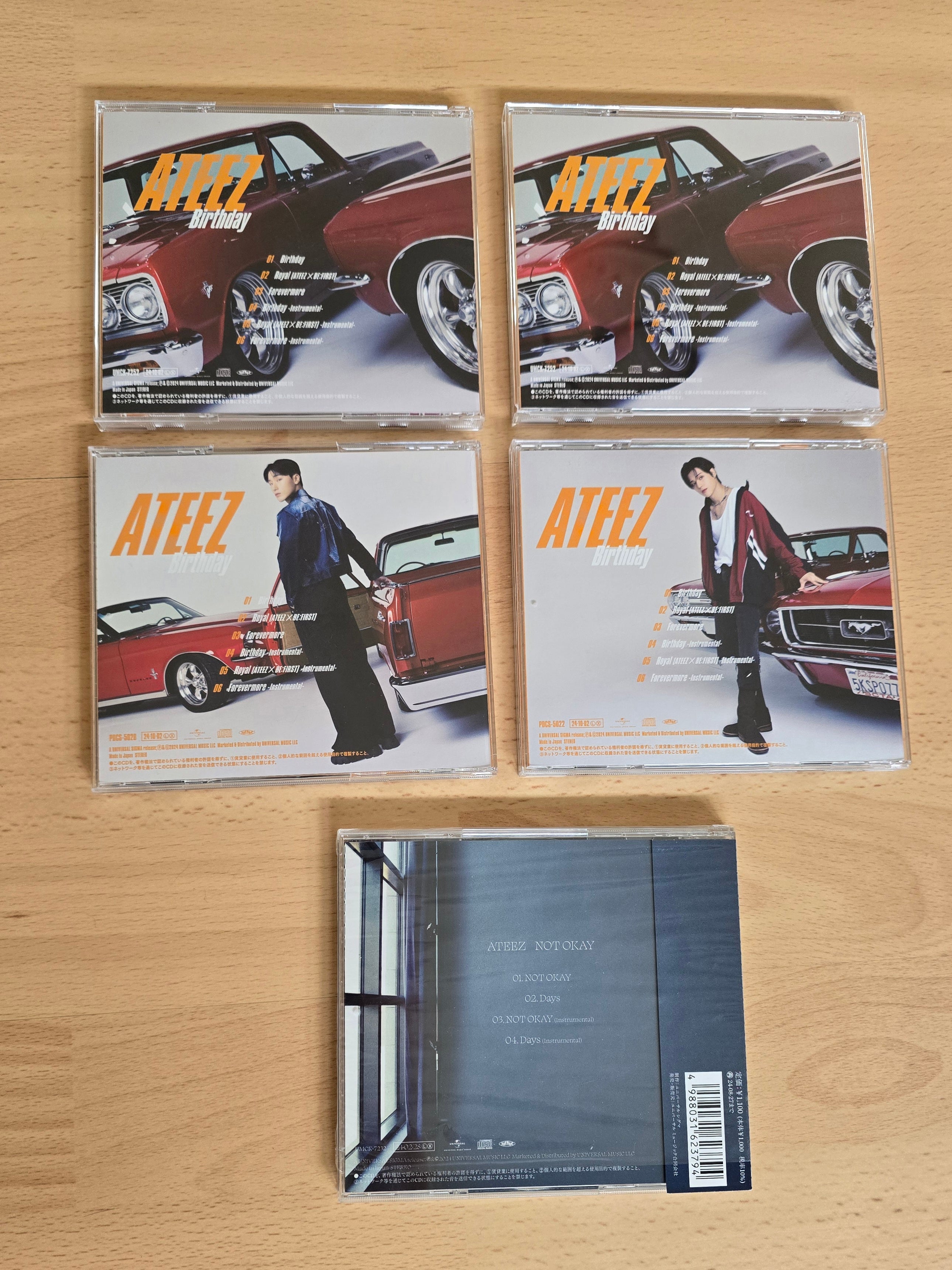 Ateez Japanese Digipacks