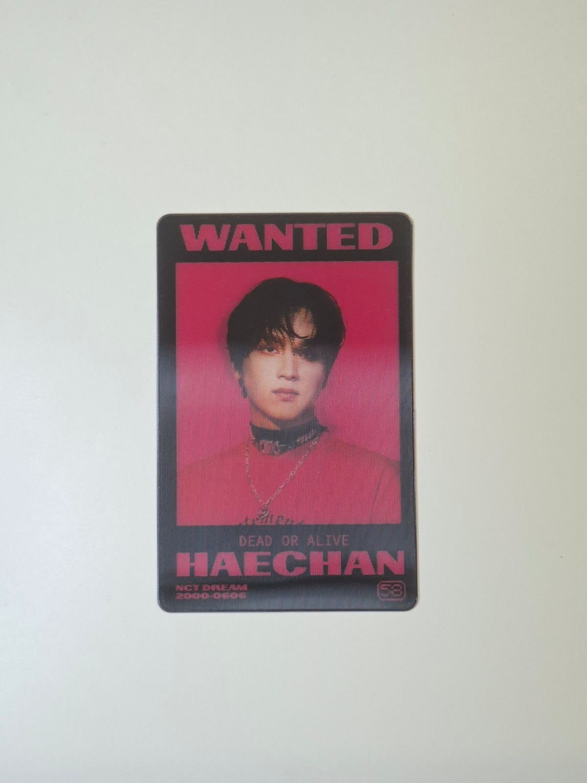 Nct Dream Glitch Mode Haechan Lenticular Card