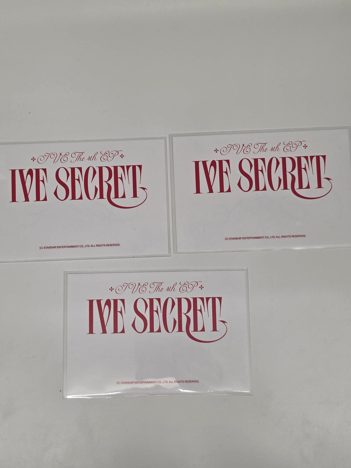 Ive Secret Signed Postcard