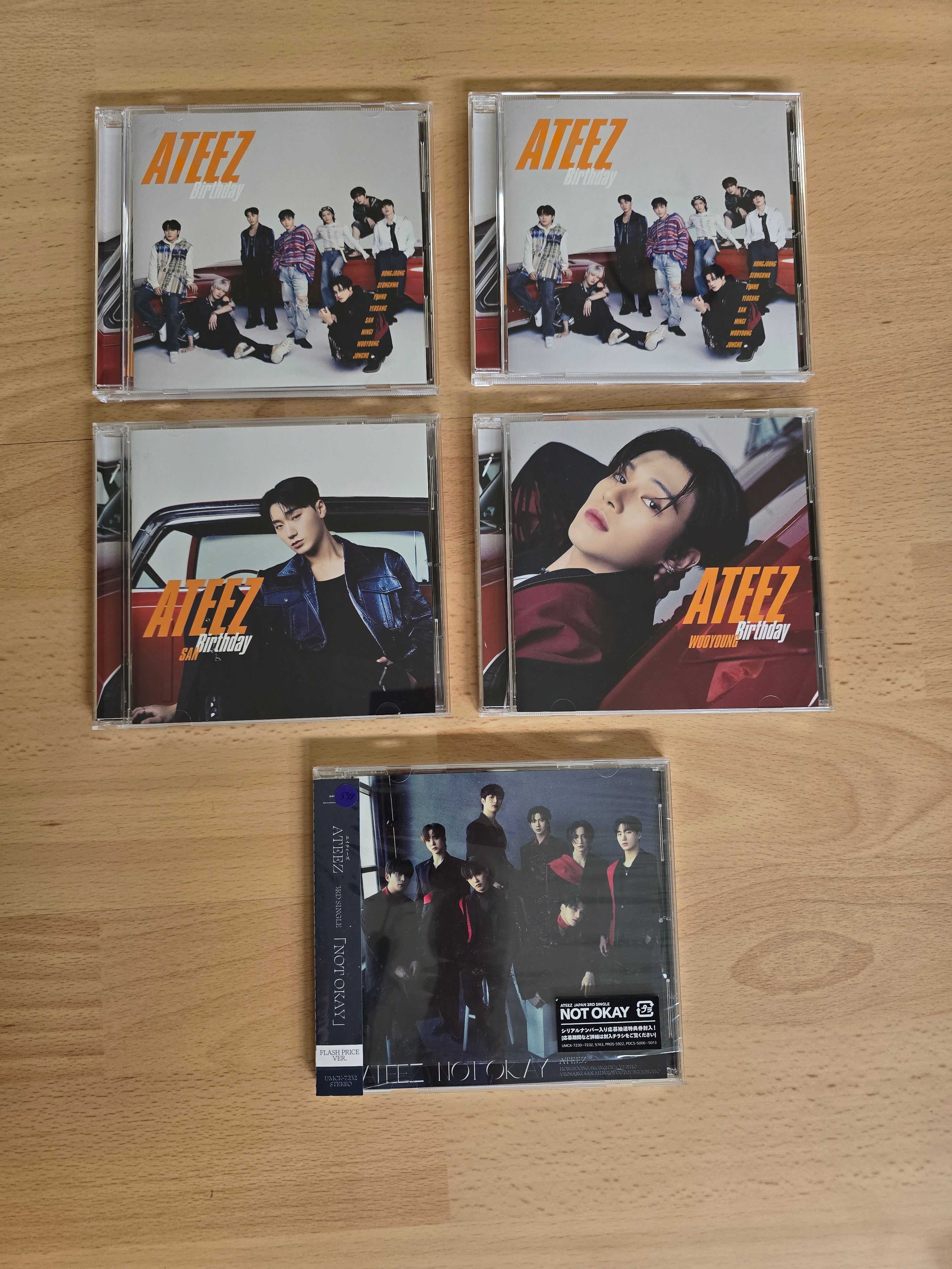 Ateez Japanese Digipacks