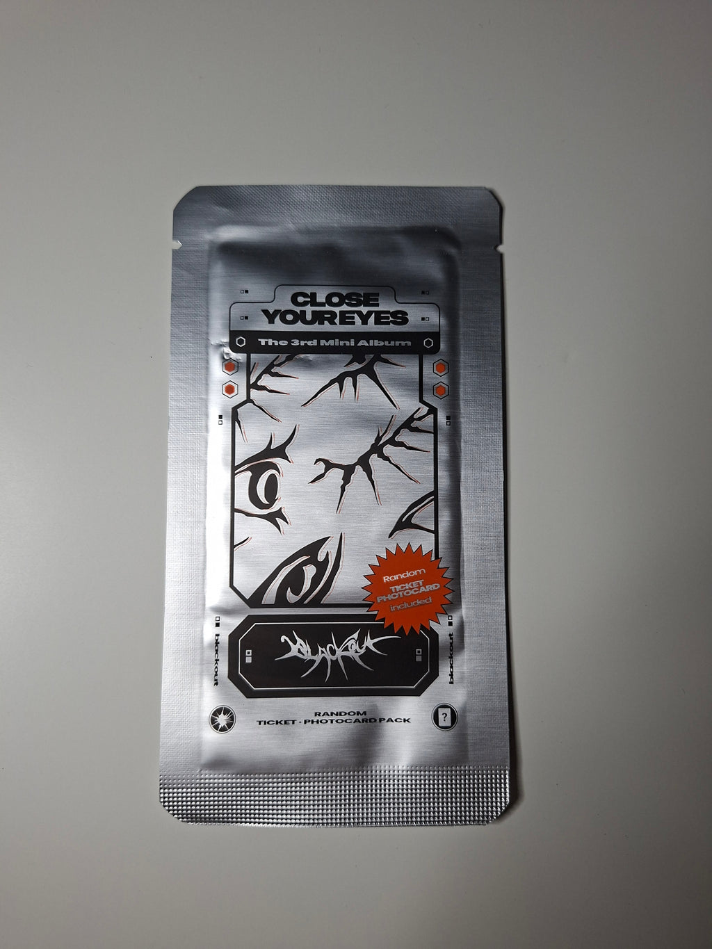Close Your Eyes blackout Ticket Version