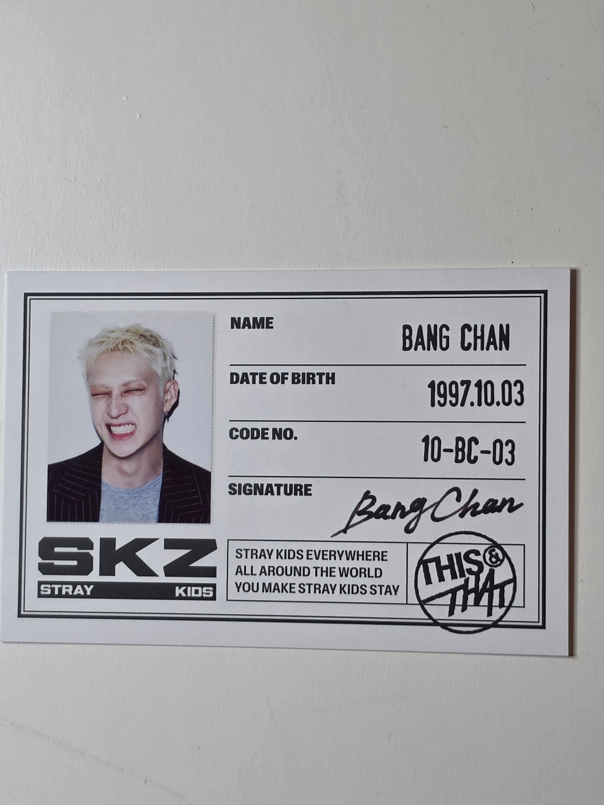 Stray Kids This & That ID Cards