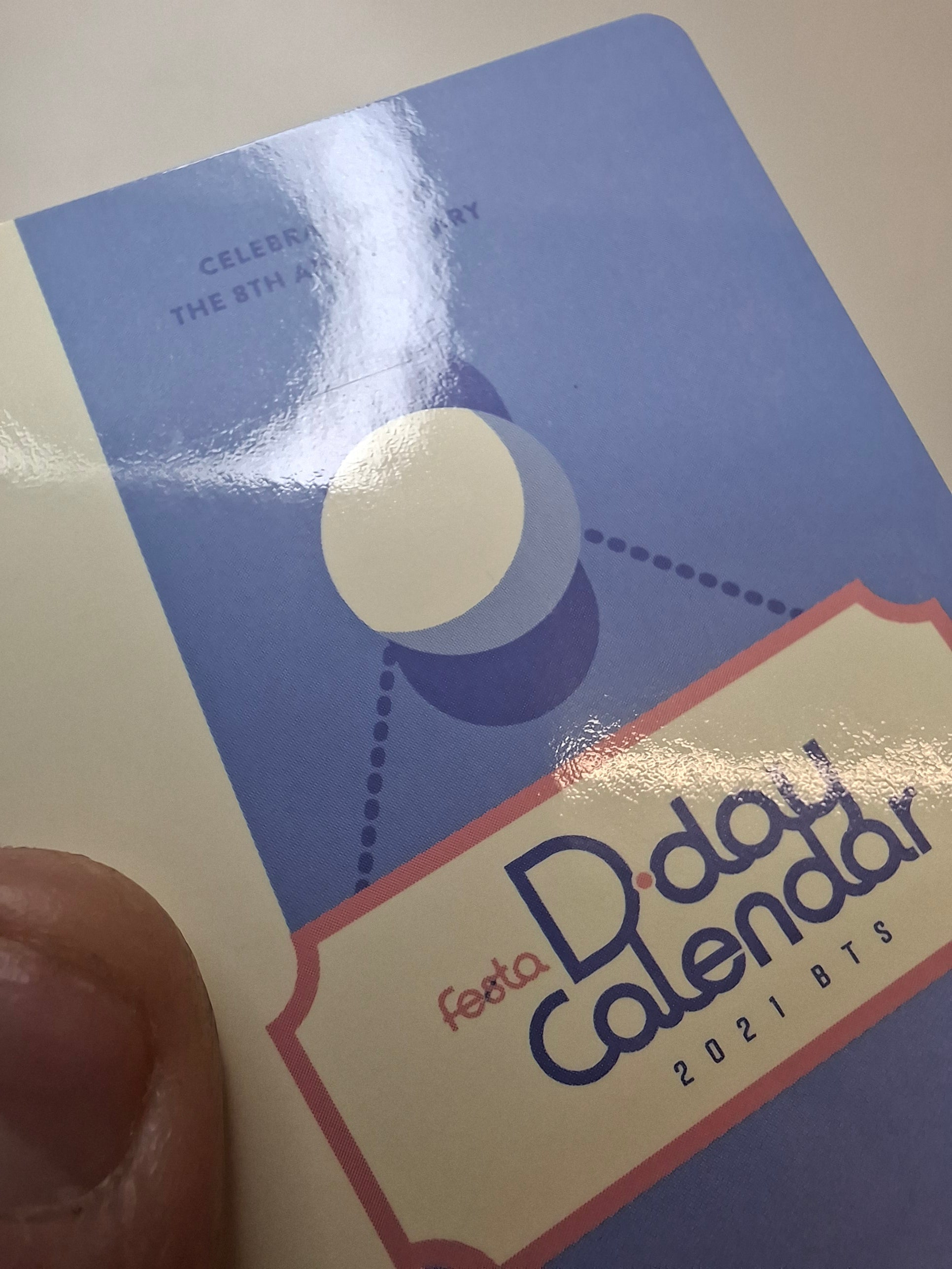 BTS Festa D-Day Calendar Photocard