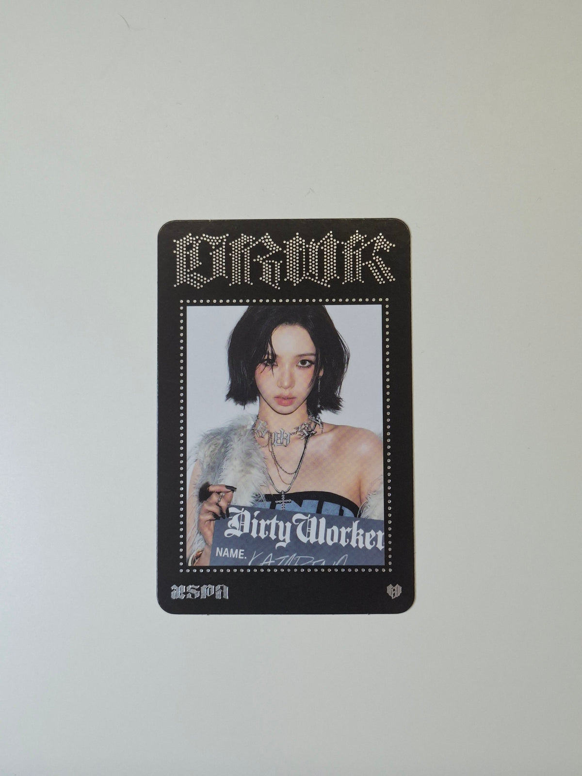 Aespa Dirty Work Trading Card Karina