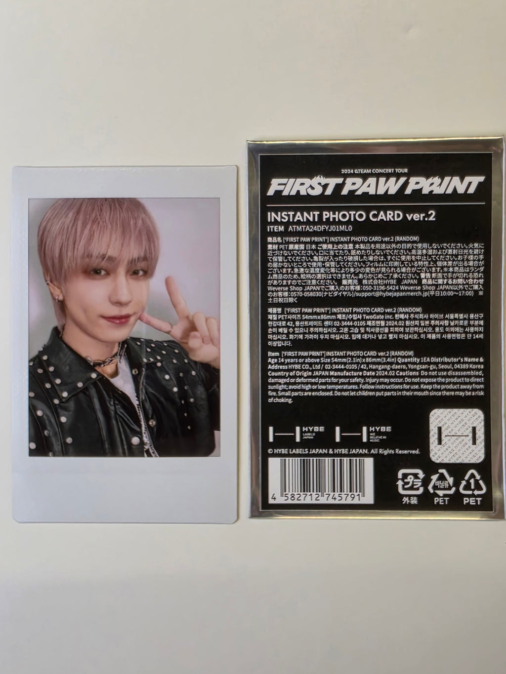 &Team First Paw Print Instant Photocard Taki