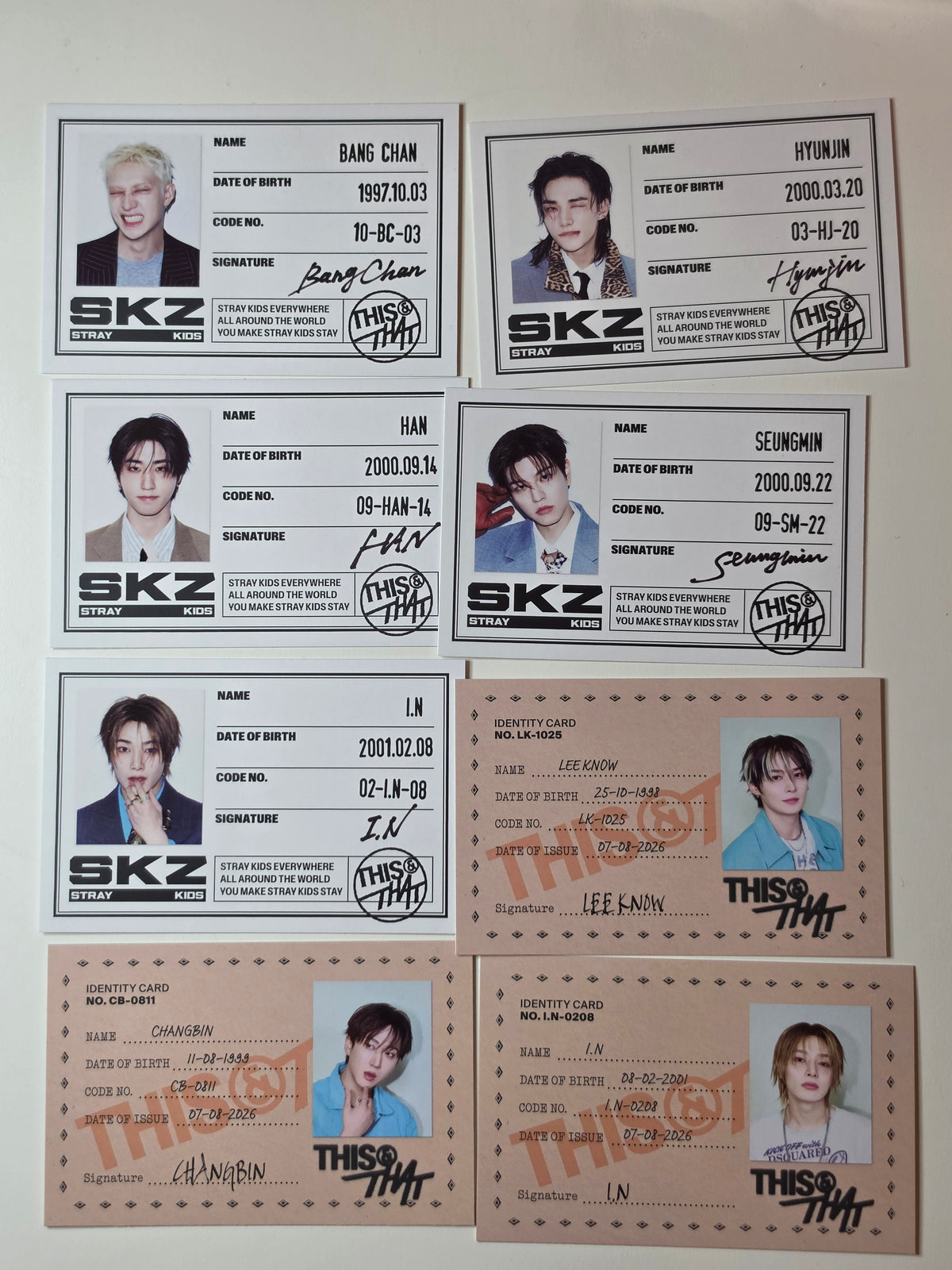 Stray Kids This & That ID Cards